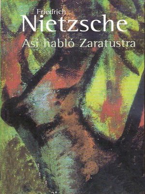 cover image of Así habló Zaratustra